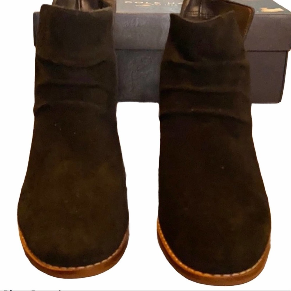 Cole Haan Alayna Slouch Suede Bootie - Picture 3 of 8